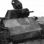 Destroyed T-70 tank